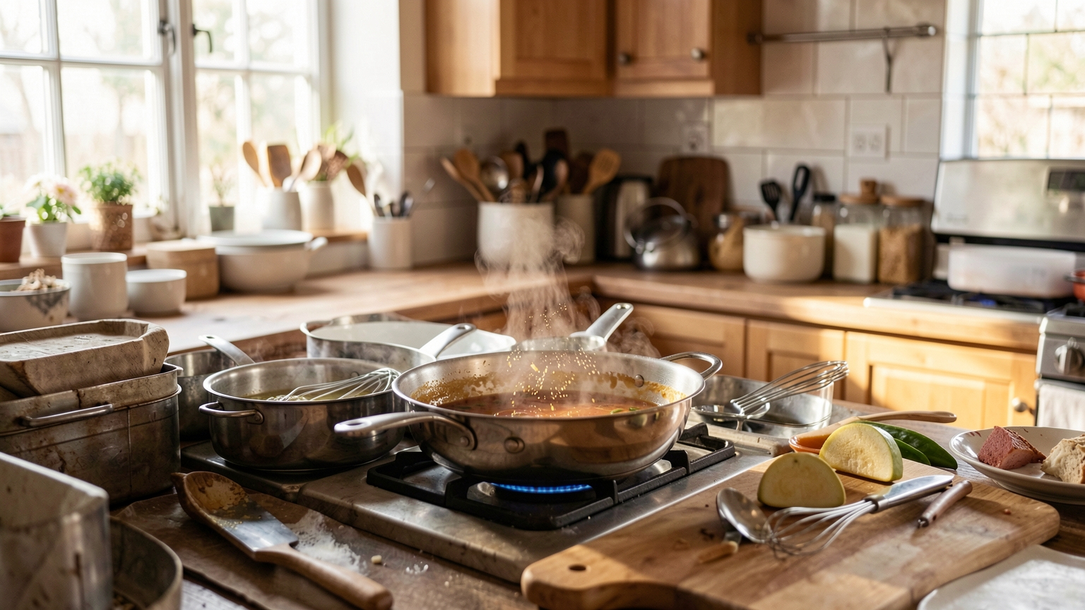 Sauce Thickening Methods: Roux, Slurry, Reduction, and Beurre Manié